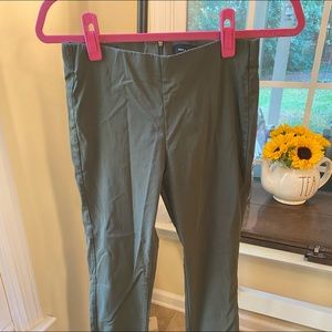 Olive green stretch work pants